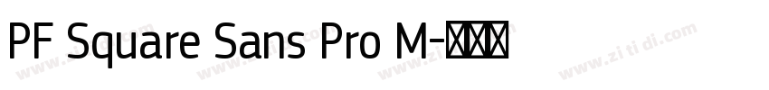 PF Square Sans Pro M字体转换